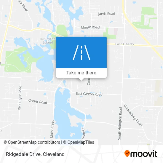 Ridgedale Drive map