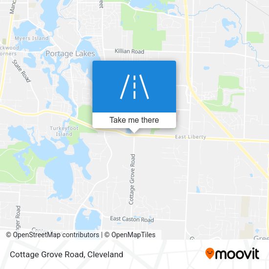 Cottage Grove Road map