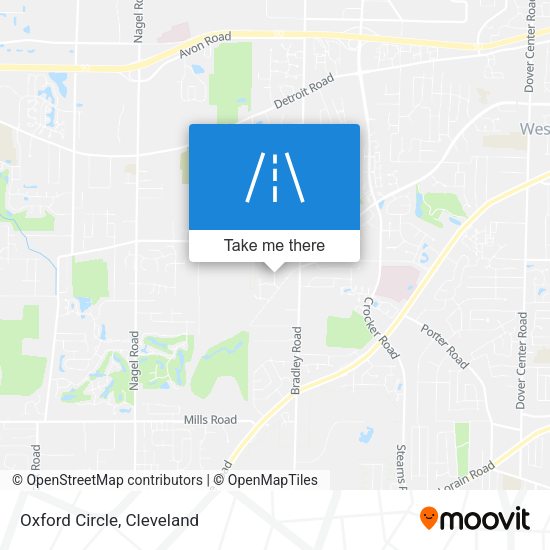 Mapa de Oxford Circle