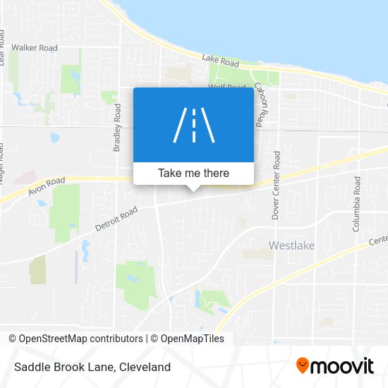 Saddle Brook Lane map