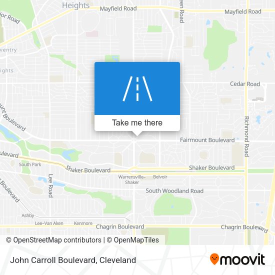 Mapa de John Carroll Boulevard