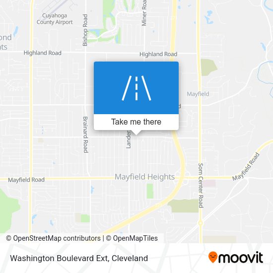 Mapa de Washington Boulevard Ext