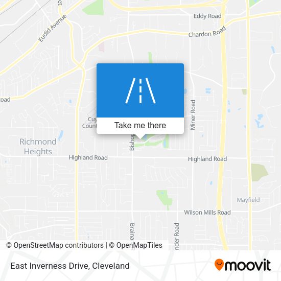 East Inverness Drive map