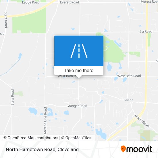 North Hametown Road map