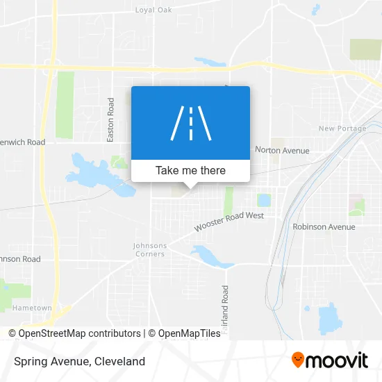 Spring Avenue map
