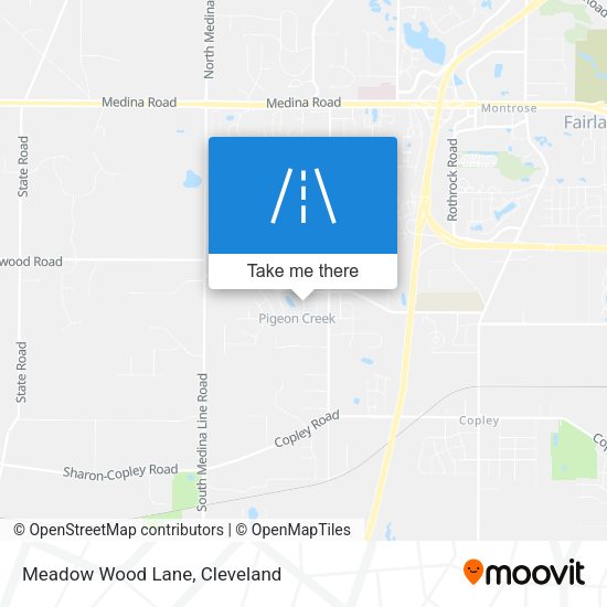 Meadow Wood Lane map