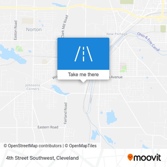 4th Street Southwest map