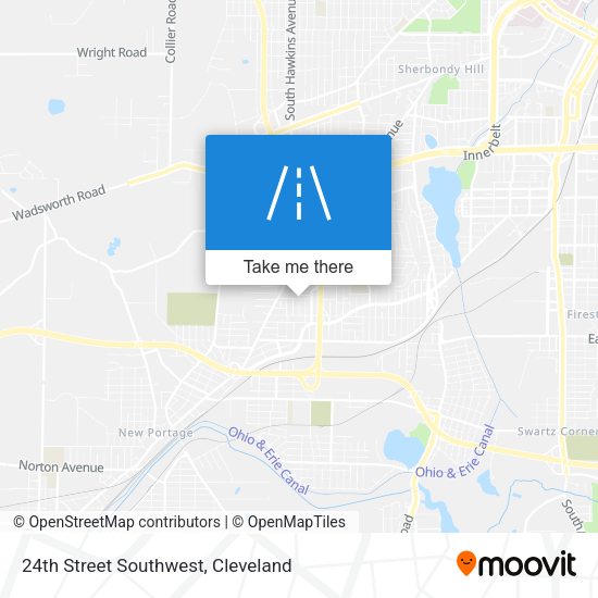 Mapa de 24th Street Southwest