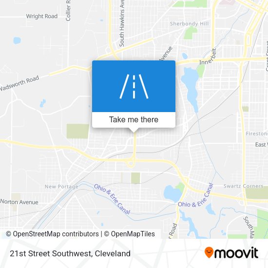 21st Street Southwest map