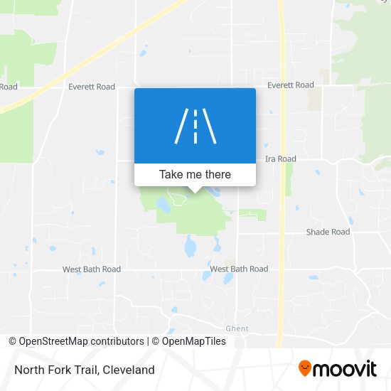 North Fork Trail map