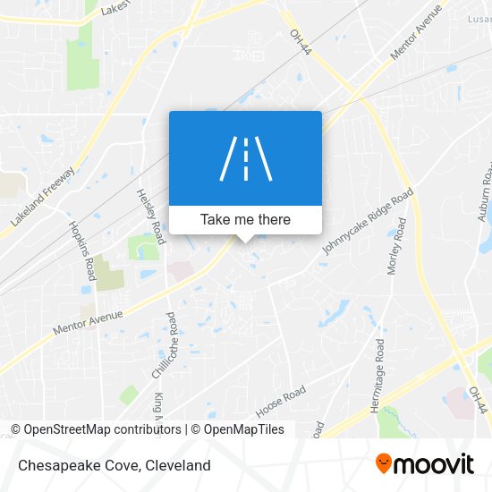 Mapa de Chesapeake Cove