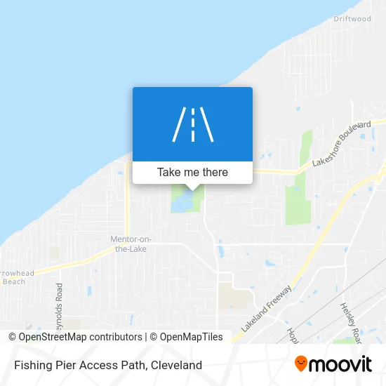 Fishing Pier Access Path map