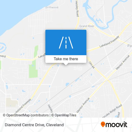 Diamond Centre Drive map