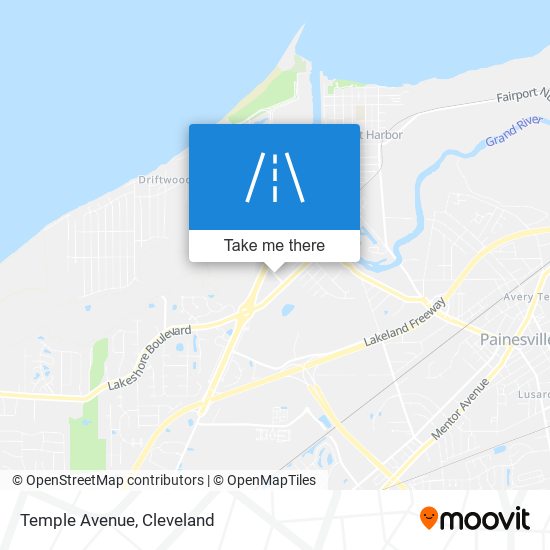 Temple Avenue map