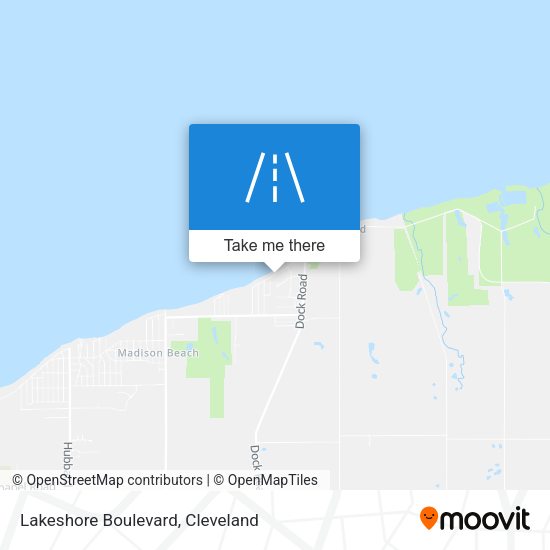 Lakeshore Boulevard map