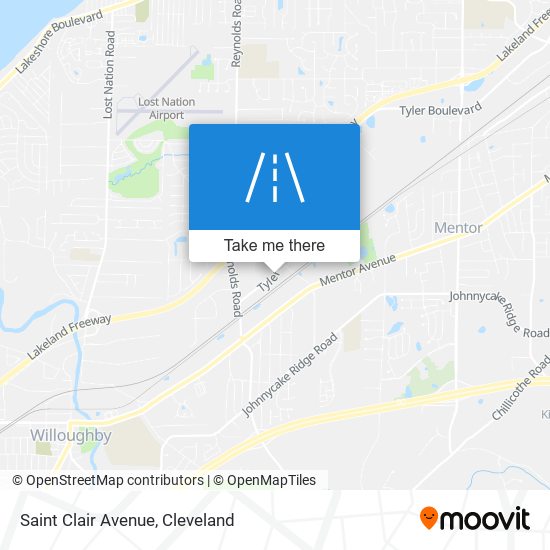 Mapa de Saint Clair Avenue