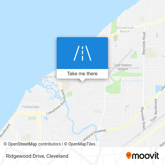 Ridgewood Drive map