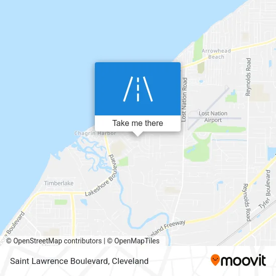 Saint Lawrence Boulevard map