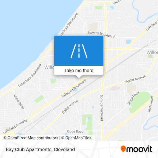 Bay Club Apartments map