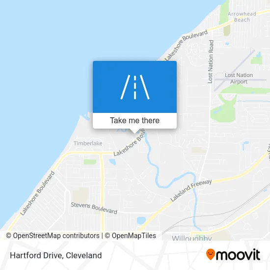 Hartford Drive map