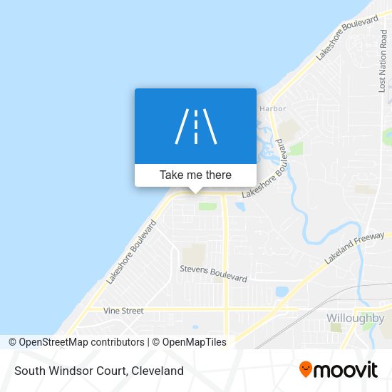 South Windsor Court map