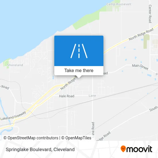 Springlake Boulevard map
