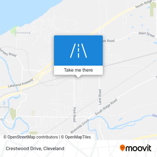 Crestwood Drive map