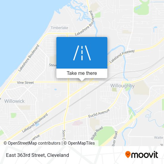 Mapa de East 363rd Street
