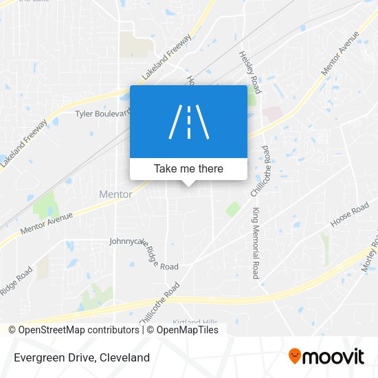 Mapa de Evergreen Drive