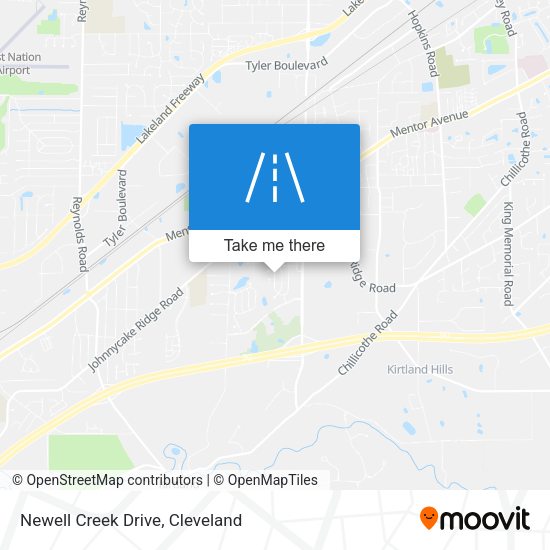 Mapa de Newell Creek Drive