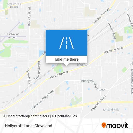 Hollycroft Lane map