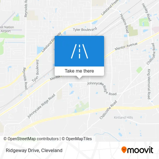 Ridgeway Drive map
