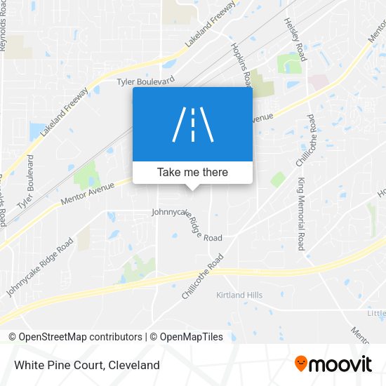 White Pine Court map