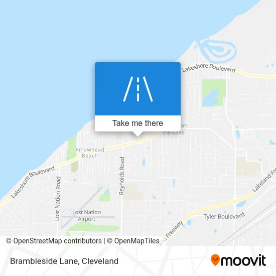 Brambleside Lane map