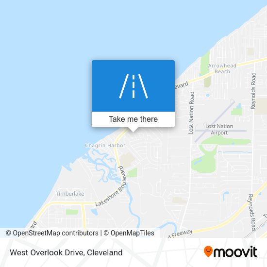 West Overlook Drive map