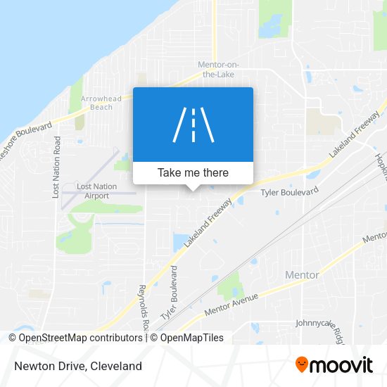 Mapa de Newton Drive