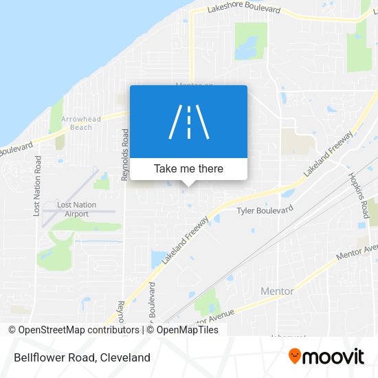 Mapa de Bellflower Road