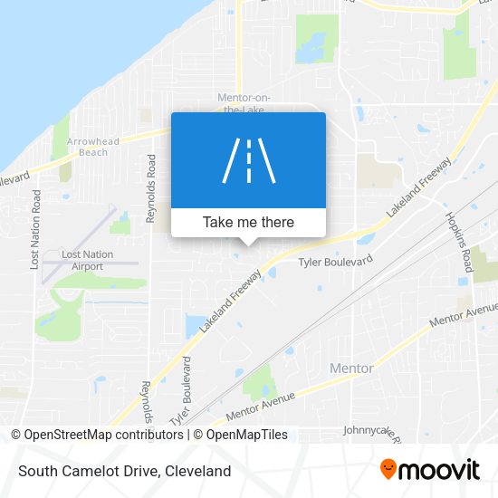 South Camelot Drive map