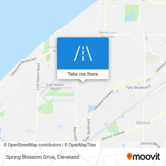 Spring Blossom Drive map