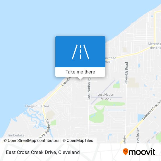 Mapa de East Cross Creek Drive