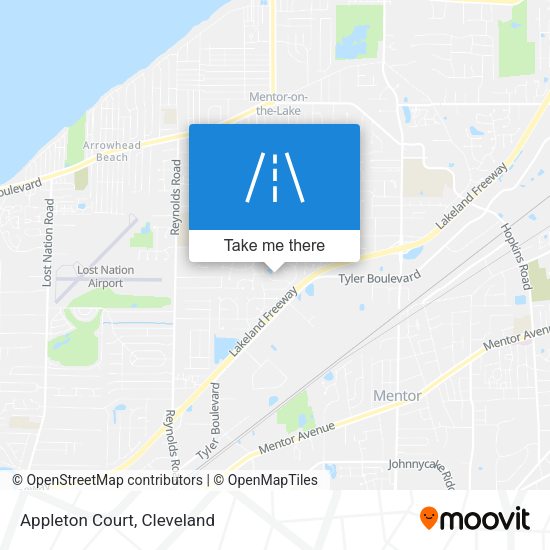 Mapa de Appleton Court