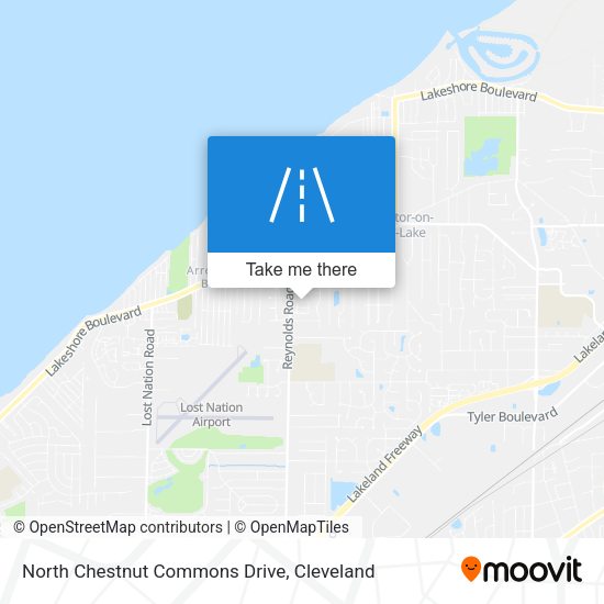 Mapa de North Chestnut Commons Drive