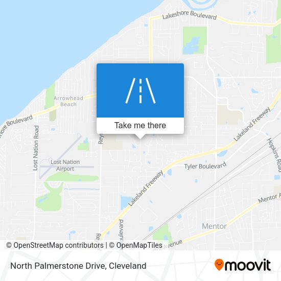 North Palmerstone Drive map