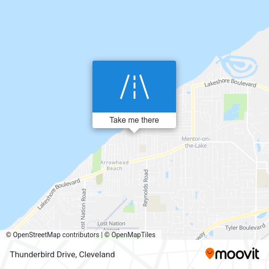 Mapa de Thunderbird Drive