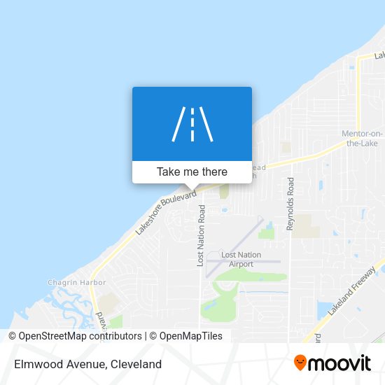 Mapa de Elmwood Avenue