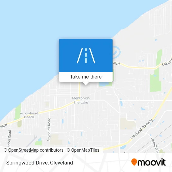 Springwood Drive map