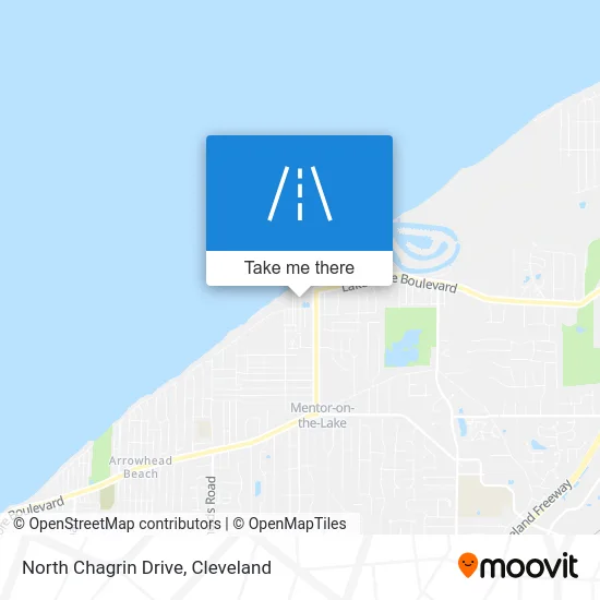 North Chagrin Drive map