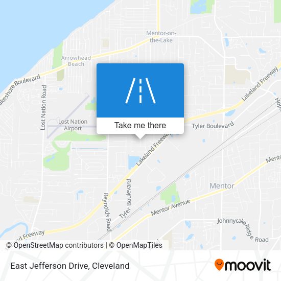 East Jefferson Drive map
