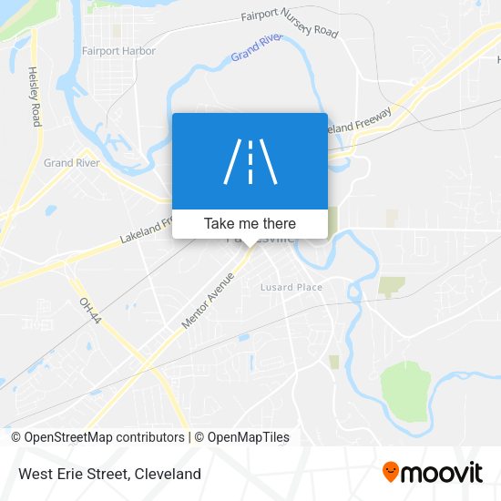 Mapa de West Erie Street