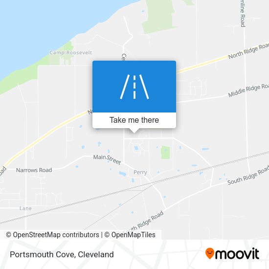 Mapa de Portsmouth Cove